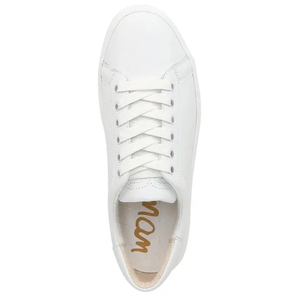 Sam Edelman Women's Ethyl Sneaker White Leather Size 7 - Picture 1 of 7